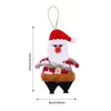 Decoração de Natal pequenos pingentes, decorações de árvore de Natal transfronteiriças, mini ornamentos pendurados de pentagrama, arranjos de atmosfera de festa