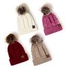 Chapéu quente estilo coreano feminino proteção auricular à prova de frio todos os jogos couro padrão bola de pelo chapéu de malha masculino japonês outono e inverno nova moda chapéu