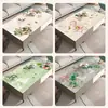 Mantel Impermeable y a Prueba de Aceite para Mesa de Centro, Sin Lavado, Salvamanteles para Mesa de Comedor de Sala de Estar, Lujo Ligero, Sensación de Alta Gama, Mantel de Vidrio Blando, Mantel para Mesa de Centro del Hogar