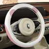XH Transfronterizo F34 Oreja de Oso Piel Nappa Cubierta para Volante de Coche Venta al por Mayor Nuevo Lindo Dibujos Animados Accesorios de Interior