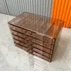 Caja de almacenamiento de joyería transparente, caja de joyería tipo cajón para anillos, aretes, collares, organizador de joyería acrílico de gran capacidad