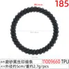 Elástico de Cabelo Grande 5,5cm Preto Fosco com Estampa de Seda, Cordão de Cabelo Grande da Moda de Alta Elasticidade, Acessório de Cabelo Estilo Coreano Corda de Telefone