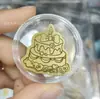 Adesivo de Telefone de Ouro Puro 999 para Riqueza Instantânea, com Adesivo Traseiro, Adesivo de Ouro 2mg, Presente Promocional para Lojas de Ouro em Transmissão ao Vivo