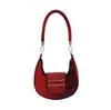 Novas Bolsas Transfronteiriças para Mulheres, de Alta Qualidade, Tendência e Modernas, Bolsas de Axila em Formato de Meia-Lua para Mulheres, Bolsas de Ombro Único e Transversais de Luxo Discreto