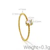 Nuevo Diseño Anillo de Flor de Cáñamo Fino Ovalado Chapado en Oro de 18 Quilates para Niñas Lujo Accesible de Nicho No se Desvanece Regalo Venta al por Mayor