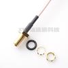 Adaptador SMA macho llave en mano con anillo impermeable, coaxial, radiofrecuencia, conexión positiva, conexión inversa, alimentador RG316 de 15 cm