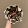 Otoño Invierno Estilo Coreano Cuadros Lazo para el Pelo de Intestino Grande Mujer 2026 Nuevo Gama Alta Súper Grande Cuerda para Moño Flor en la Cabeza Accesorios para el Cabello