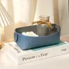 Porta Plumas Redondo de Cuero Caja Creativa de Almacenamiento para Escritorio Soporte para Bolígrafos de Negocios Simple y Lindo Decoración para Estudiantes Hecho a Medida