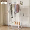 Perchero de Pie para Dormitorio, Uso en Casa, Tendedero de Doble Barra para Interiores, Perchero Multifuncional Móvil