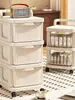 Carrito Pequeño Armario de Almacenamiento, Estante para Snacks, Estante Móvil de Piso Tipo Cajón para Almacenamiento de Productos para Bebés, Cocina Extraíble