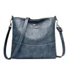 Bolsa Saco Feminina Nova Moda Bolsa para Mãe de Meia-idade Couro Embossado Grande Capacidade Ombro Transversal para Idosos