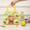 Bolsa de Almuerzo Portátil de Dibujos Animados de Dopamina con Patrón Tridimensional, Bolsa de Lonchera Linda, Bolsa Térmica para Almuerzo, Transfronteriza para Estudiantes y Niños