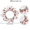 Corona de Amazon para el Día de San Valentín con Esquejes de Rosa, Decoración en Forma de Corazón para Sala de Estar y Dormitorio, Adornos Colgantes para el Festival de Primavera y la Fiesta de Inauguración