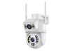 Câmera de segurança sem fio wifi de lente dupla icsee Visão Noturna Colorida Full HD Monitor externo remoto por celular