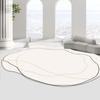 Alfombra de Cojín de Cristal Irregular Estilo Nórdico Sala de Estar Sofá Mesa de Centro Tapete de Piso Estudio Tocador Tapete Antideslizante