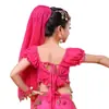 Tops Indianos de Dança para Crianças, Roupas de Performance que Mostram a Barriga, Atacado de Fabricantes de Roupas de Treino e Prática de Dança do Ventre para Crianças
