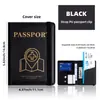 Nuevo producto exclusivamente para el comercio transfronterizo: Portapasaporte de alta gama para viajes de negocios con logo impreso personalizado, múltiples ranuras para tarjetas para documentos y boletos