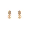 Pendientes de perlas geométricas diseño nicho pendientes de lujo ligero alta calidad nuevos populares pendientes de temperamento a la moda pendientes para mujer