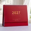 Calendario 2027: Adorno de Escritorio Minimalista, Estilo Morandi, Fresco y Creativo, Planificador de Oficina y Rastreador de Tareas Diarias