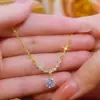 Colar Brilhante Personalizado com Diamantes para Mulheres 2025 Novo Estilo Corrente de Clavícula Versátil Joias Estilo Douyin Venda por Atacado