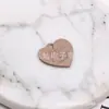 Aleación letras inglesas coloridas pintura corazón de durazno aleación corazón de durazno amor aretes aretes colgante accesorios de joyería DIY