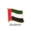 Insígnia de metal com bandeira dos Emirados Árabes Unidos transfronteiriça acessórios de vestuário presentes adesivos para celular fabricantes de origem atacado personalização