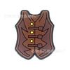 Western Denim Palha PET Espiral Palha Desenho Animado Festa Palha Fivela Patch Grau Alimentício Cor Cotovelo