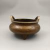 Colección de bronce antiguo, adornos de cobre, lingote binaural, quemador de incienso de cobre, decoración del hogar, regalo creativo, artesanías al por mayor