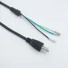 Cable de alimentación de enchufe americano de tres polos con resorte de contacto y pieza de conexión a tierra EE. UU.. calibre estadounidense. el cable de alimentación se puede conectar a electrodomésticos