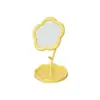 Tocador de Escritorio para Niñas con Espejo para Joyas, Espejo de Maquillaje Portátil para Dormitorio de Estudiantes, Espejo de Maquillaje con Forma de Girasol