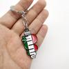 Adequado para Alfa Romeo modificado carro liga de metal dupla face chaveiro pingente em estoque atacado