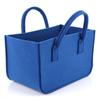 Bolsa de transporte portátil de fieltro para almacenamiento de leña al por mayor, bolsa portátil de fieltro para organizar artículos diversos, cesta plegable para almacenamiento de leña