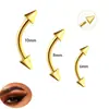 Conjunto de 12 Peças dos Piercings de Sobrancelha de Aço Inoxidável Mais Vendidos da Amazon com Pontas Afiadas, Bolas Redondas e Inlays de Zircônia