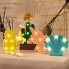 Luces LED de explosión de Amazon, mini luces nocturnas electrónicas, luces de modelado de flamenco, piña, cactus, unicornio
