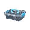 Crianças mini quadrado balde caixa de armazenamento de brinquedo transparente pp caixa de armazenamento de plástico carro lanches caixa de acabamento atacado