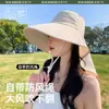 Nuevo Sombrero Chal Protector Facial UV de Verano Protector de Cuello Sombrero de Sol Primavera Verano Sombrero de Protección Solar Sombrero de Pescador de Ala Ancha