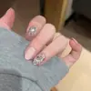 Ins Sense Flash Diamante Mariposa Piezas de Uñas Hechas a Mano Explosiones del Pequeño Libro Rojo Usar Armadura Avanzada Chica Picante Uñas Portátiles