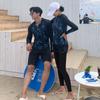 Traje de mergulho para casais homens e mulheres dividido calça de manga longa traje de água-viva traje de surf para snorkeling traje de banho novo Coreia do Sul