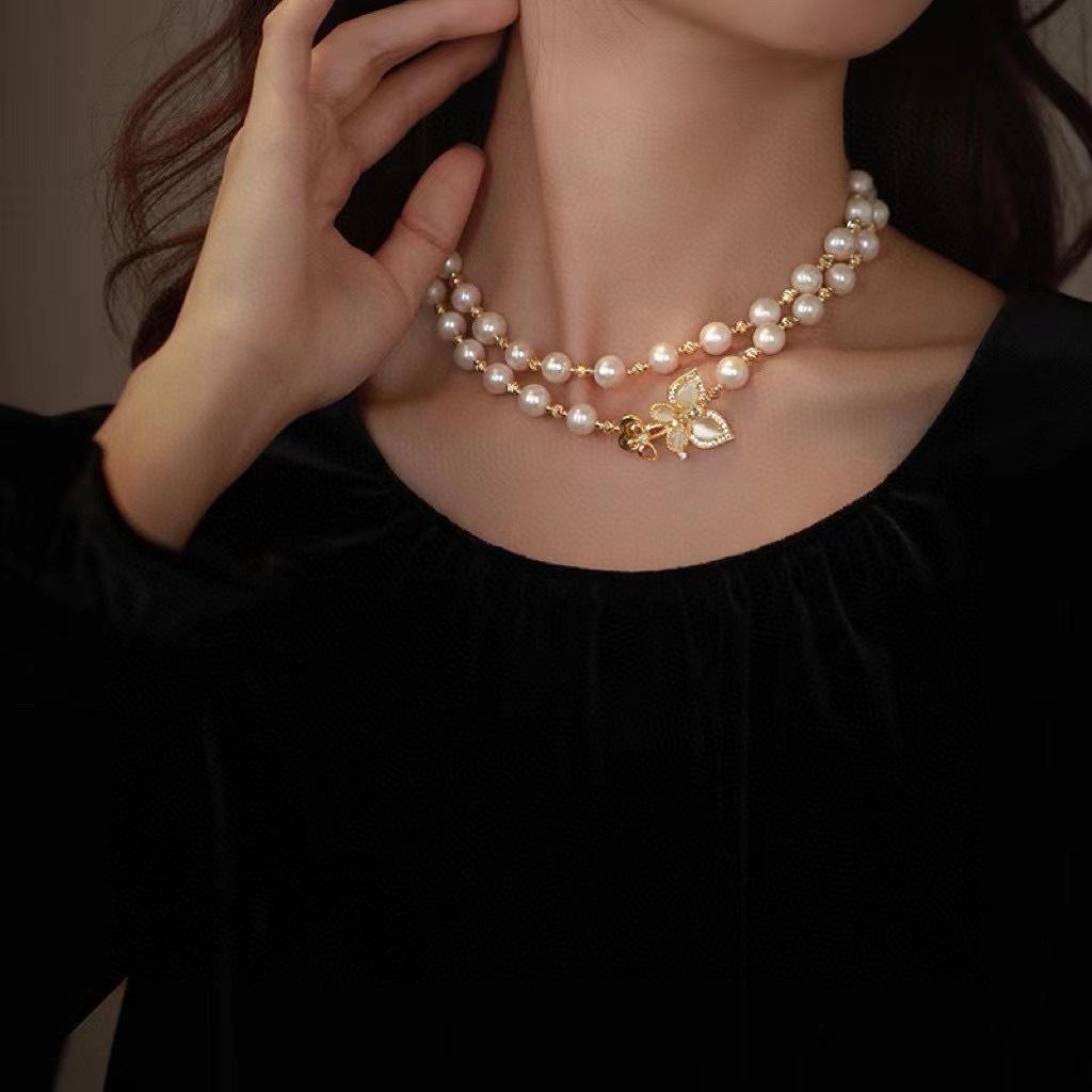 随意佩戴长款天然淡水珍珠毛衣链ins小众高级感14
