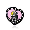 Comercio Exterior Europeo y Americano Broche Maestro del Infierno Jugo de Escarabajo Payaso Personalizado Forma de Corazón Corazón de Dibujos Animados Insignia de Metal