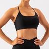 Sutiã Fitness Lulu com Fio Europeu e Americano à Prova de Choque Ajustado de Secagem Rápida Roupa de Yoga Treino Corrida Costas Sutiã Esportivo para Mulheres