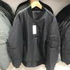 Estilo Japonés Otoño e Invierno Estilo de Pareja Cuello Alto Chaqueta Acolchada de Piloto Estilo Militar Chaqueta de Algodón para Hombre 429278