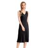 Comércio Exterior Transfronteiriço 2026 Novo Vestido de Noite de Seda para Mulheres 100% Seda de Amora Luxo Leve Elegante Camisola Vestido de Comprimento Médio Roupa de Dormir