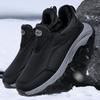 Zapatos de invierno para hombre viejo zapatos de algodón forrados de vellón cálidos que envuelven el pie zapatos para caminar zapatos para hombre y mujer de suela blanda zapatos para madre zapatos para personas de mediana edad y mayores MX100
