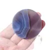 Posavasos y Cubiertas para Tazas de Rodaja de Ágata Rayada de Cristal Natural Más Vendidos Transfronterizos, Adornos para Decoración del Hogar, Venta al por Mayor Personalizada