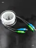 Cables de parche de fibra óptica de doble núcleo, monomodo, transparentes y de bajo perfil SC/FC/LC/ST, diseñados para resistencia a la flexión, grado de telecomunicaciones y aplicaciones de cableado interior