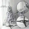 Árvore de Natal Branca Pacote para Casa Flocagem Criptografada Neve Caindo Decoração de Cena de Natal Rena Luminosa Layout de Shopping