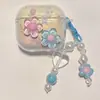 Adequado para Estojo de Fone de Ouvido AirPods 4 Desenho Animado Pingente de Borboleta DIY Apple 1ª/2ª Geração Bluetooth Pro3 Estojo Fofo Macio