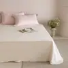 Sábana de Lujo Ligero de Tencel Lavado 60S Fresca y Amigable con la Piel, Pieza Única, Nuevo 2026 Color Sólido Sencillo, Sábana Fresca y Transpirable