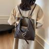 Mochila Feminina de Luxo Retrô Grande Capacidade 2024 Nova Mochila Versátil Bolsa de Ombro Multifuncional Bolsa Tote